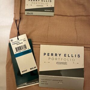 Men’s modern fit Stretch pants Perry Ellis